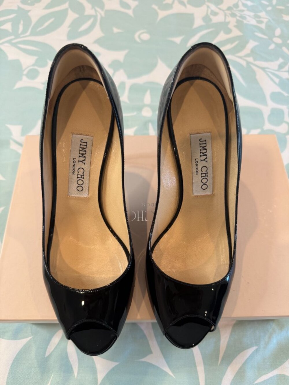 JImmy Choo Alina Pat Shoes Size 37.5 - Picture 4 of 9
